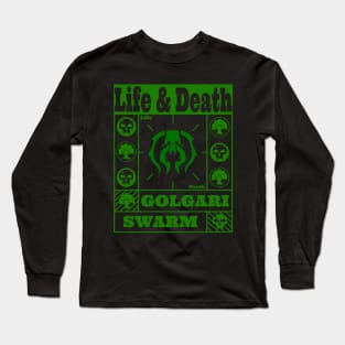 Golgari Swarm | Life & Death | MTG Green on Black Guild Design Long Sleeve T-Shirt